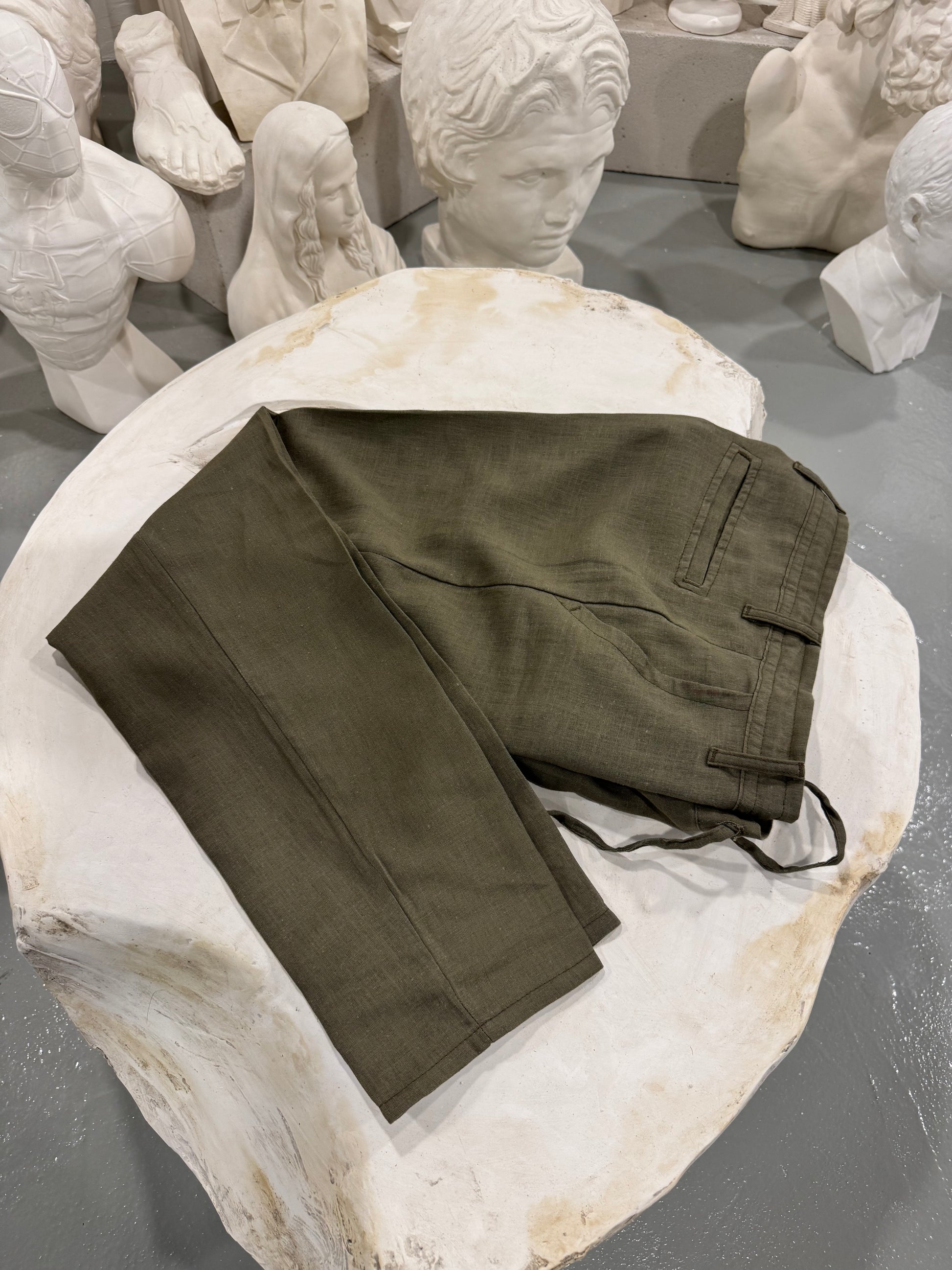 HAKİ KETEN PANTOLON