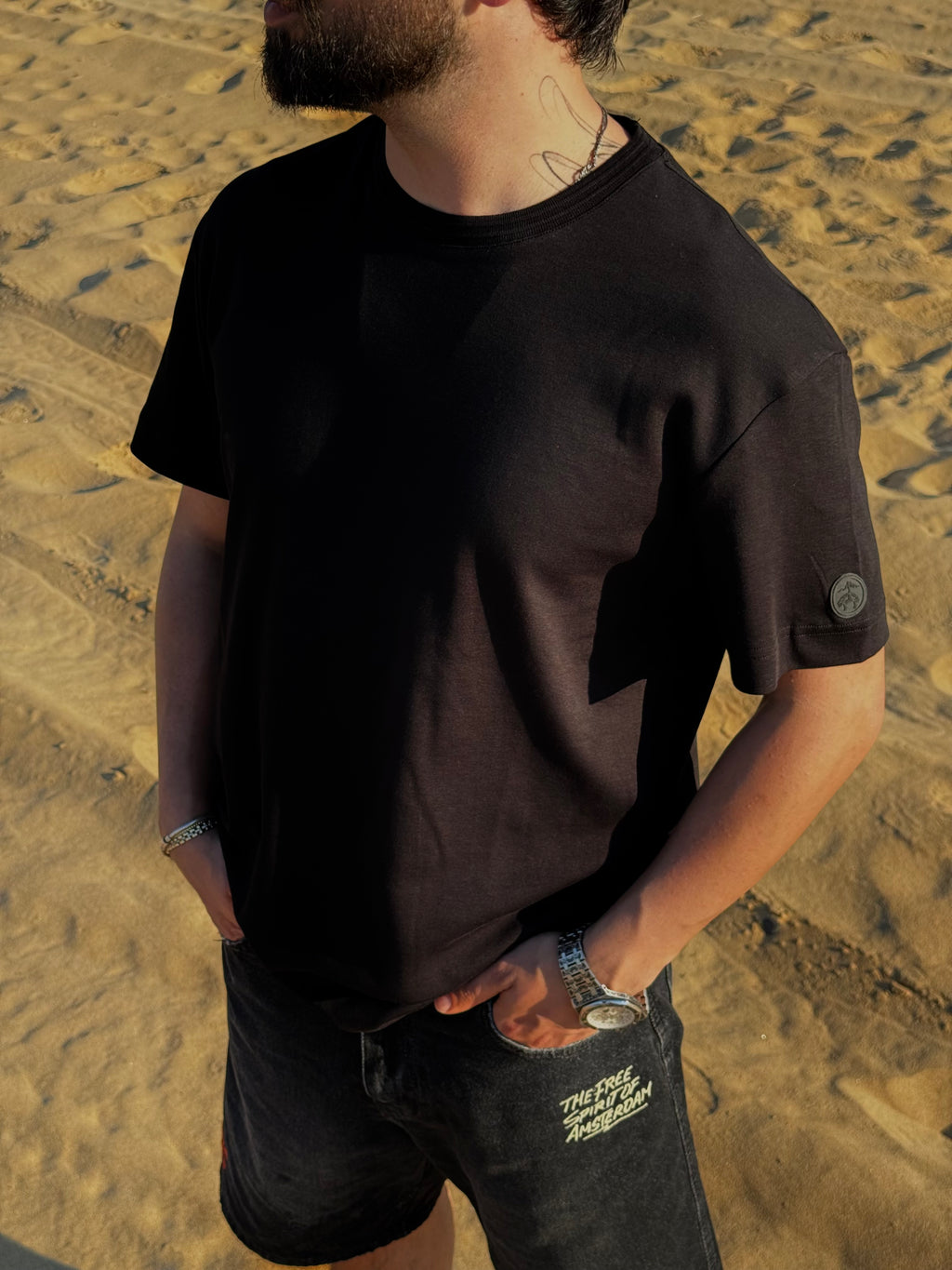 SİYAH BASIC T-SHIRT