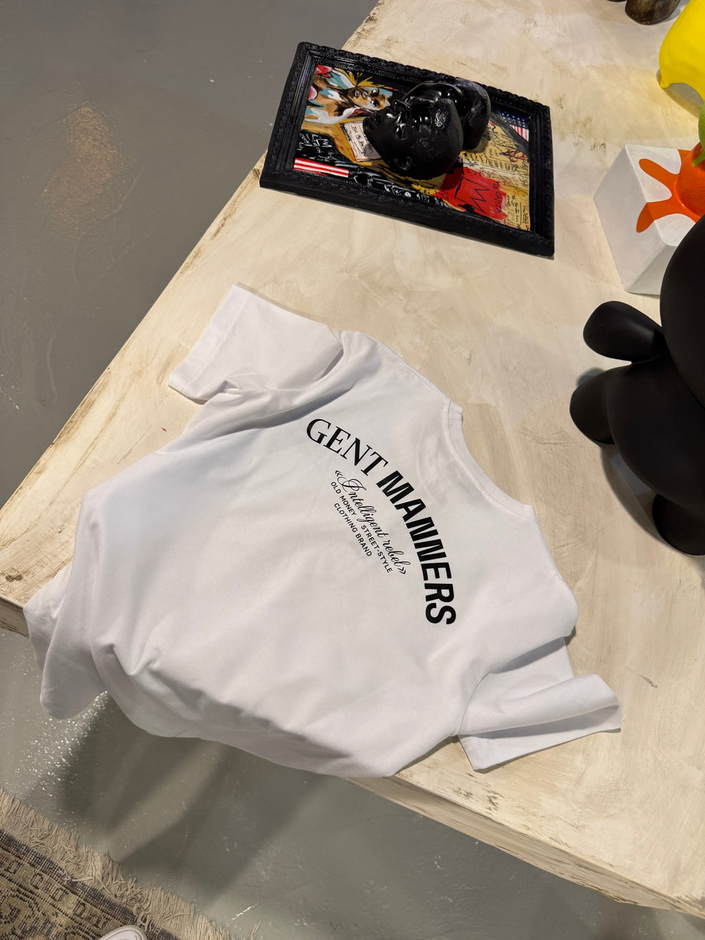 GENT MANNERS BEYAZ T-SHIRT