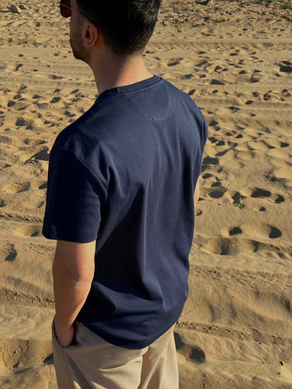 LACİVERT BASIC T-SHIRT