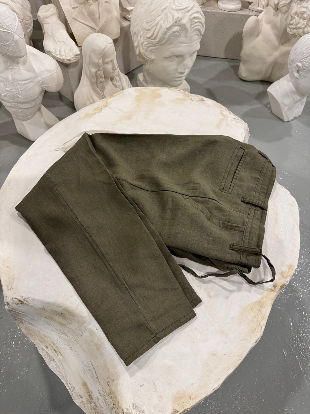 HAKİ KETEN PANTOLON
