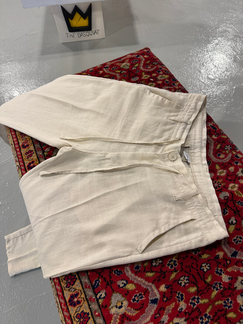 BEJ KETEN PANTOLON