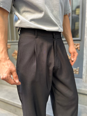 SİYAH KETEN VİSKON PANTOLON