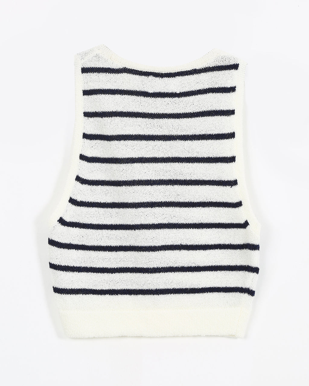 Çizgili Crop Top Triko