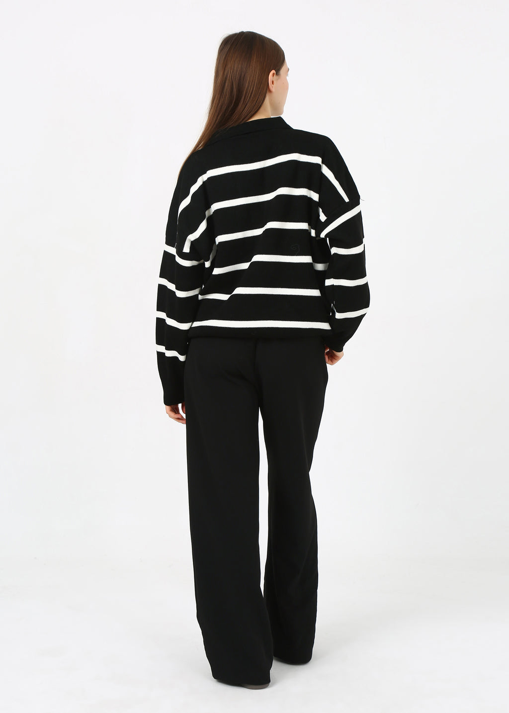 Çizgili Triko Kazak